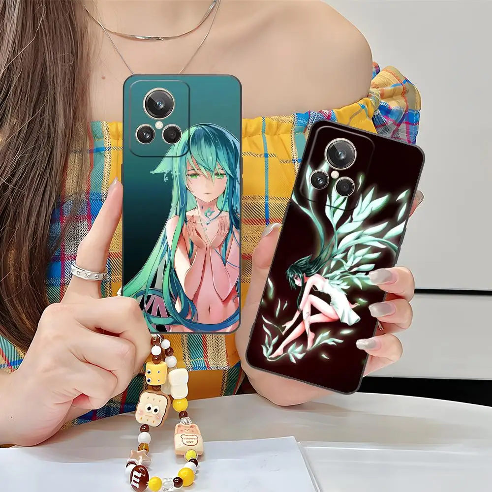 Saya no Uta حافظة هاتف محمول لهاتف Realme 15 14 13 12 11 10 9 Pro Plus T i Lite 5G غطاء طباعة ملون غطاء فاخر جميل