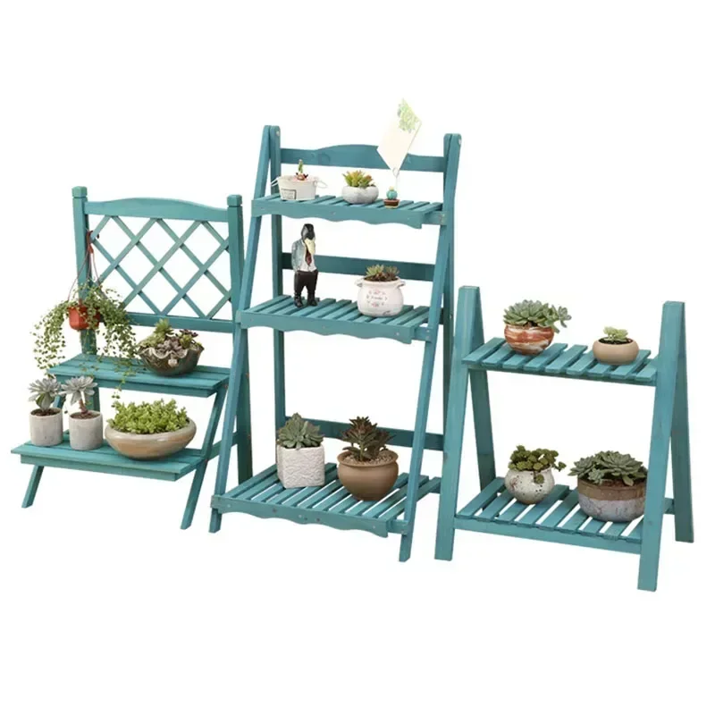 

Storage Display Plant Stand Indoor Wood Antique Window Plant Stand Flower Mini Porta Per Piante Garden Furniture Sets