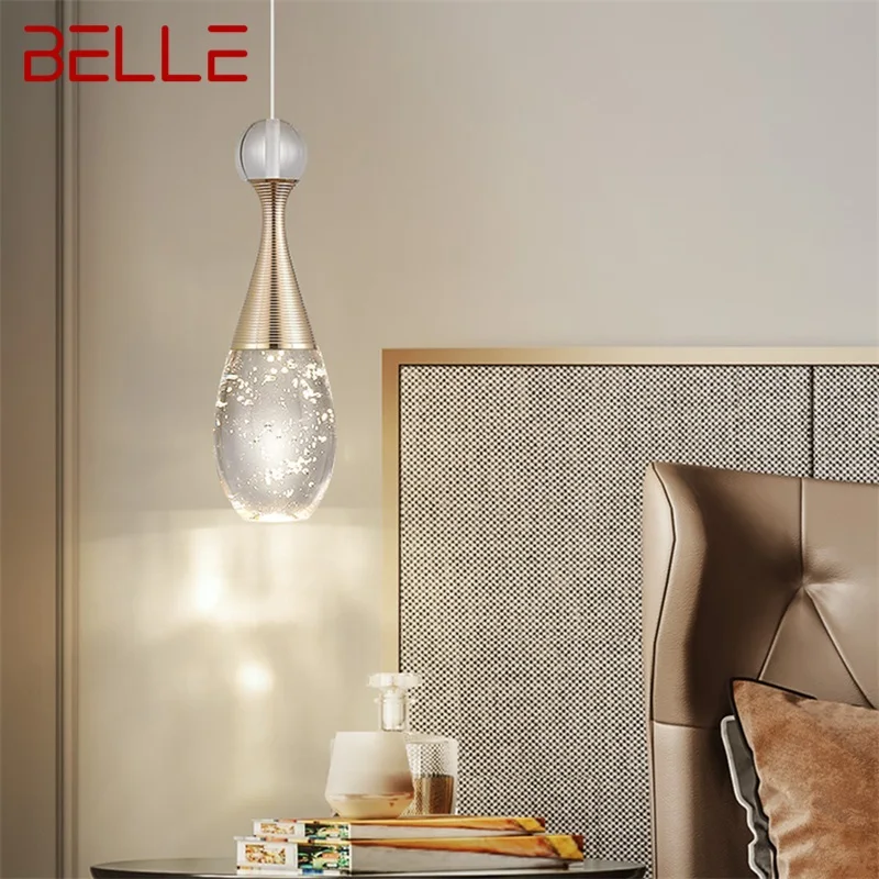 

BELLE Contemporary Pendant Lamp Creative Crystal Chandelier LED Fixtures Light Decorative for Bedroom Dining Room