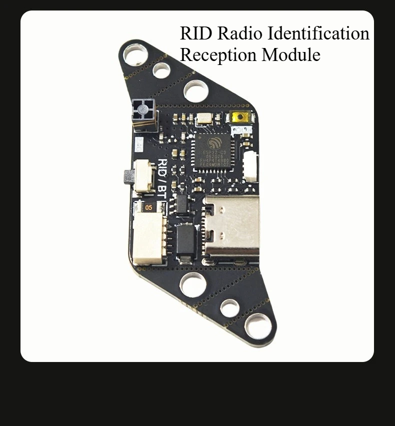 ZEX Remote ID Broadcast Module UOM Receiver CAAC FPV RID Transmitter with WiFi 802.11b/g/n Bluetooth 5.0 BLE