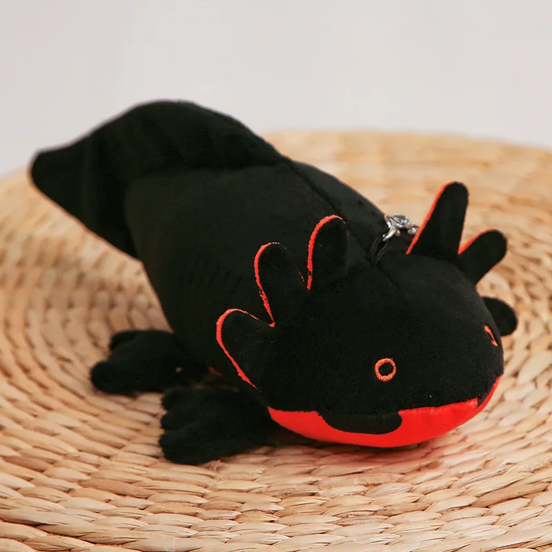 22 cm kleiner Axolotl-Plüsch-Schlüsselanhänger, Mini-süßer Salamander, Stofftier, Stofftier, Newt Kawaii, Taschenanhänger, Dekoration – Detail 14