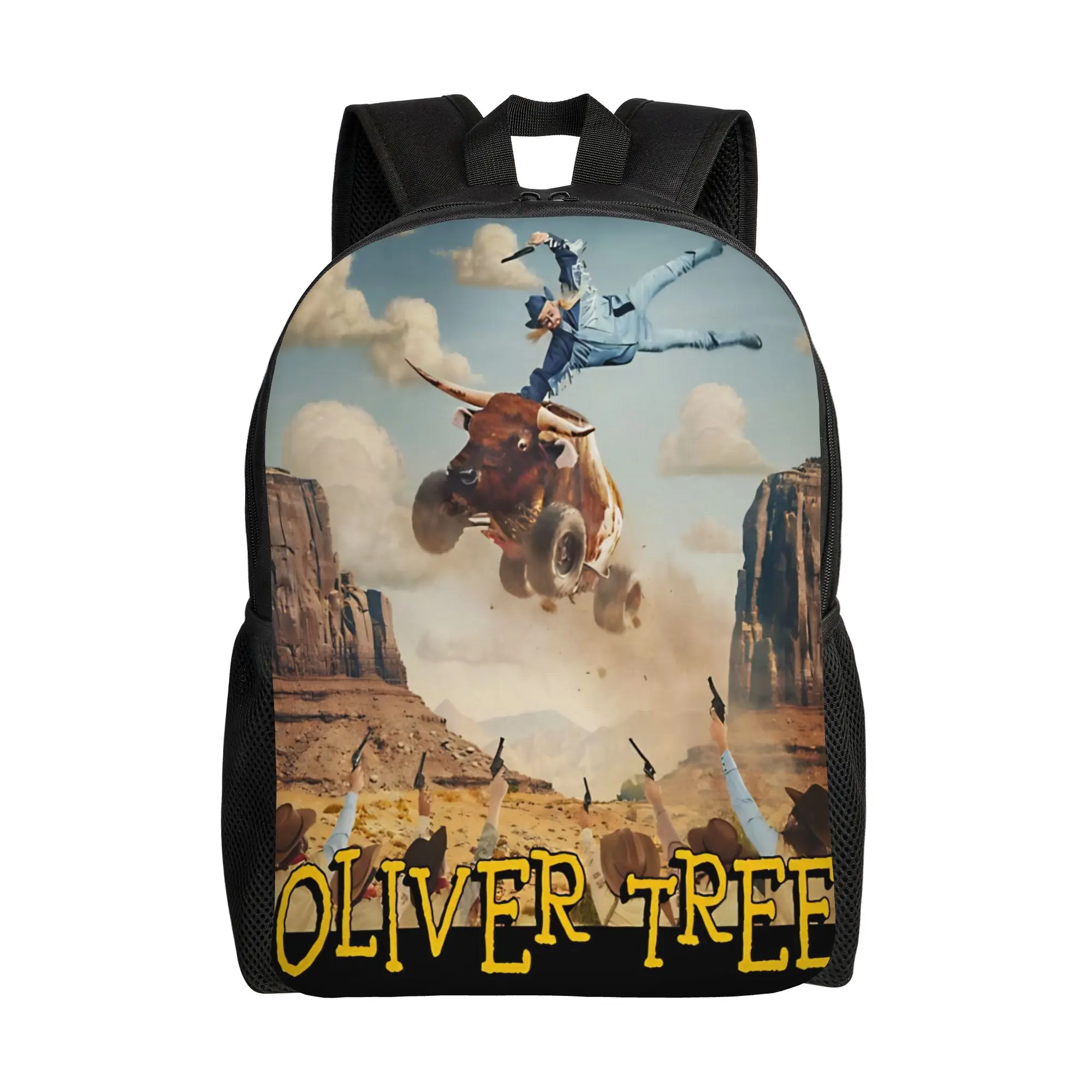 Oliver Tree Cowboy Tears Album Backpack for Men Women Teenage Student Work Daypack  College Canvas Bags with Pocket