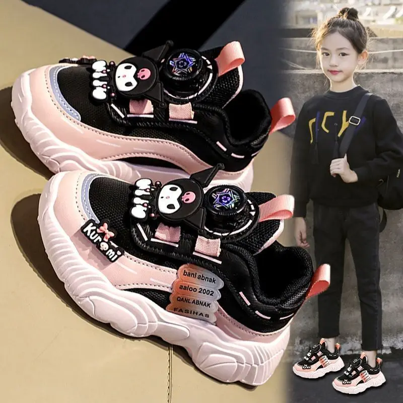 

Kawaii Kuromi Sanrio Cute Kids Sneakers Student Comfortable Running Climbing Shoes Christmas Birthday Present for Girls