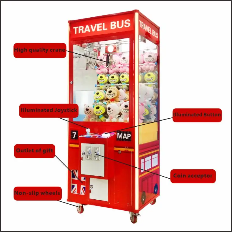 

Red Doll Crane Indoor Coin-operated Arcade Game Machine Children