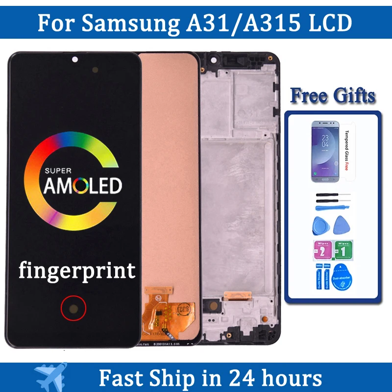 

Super AMOLED For SAMSUNG GALAXY A31 A315 LCD Display With Touch Screen Digitizer Assembly For Samsung SM-A315F A315F/DS A315G