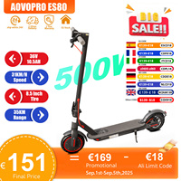 AOVOPRO ES80 500W Electric Scooter for Adults 35KM Long Range 31KM/H Fast Speed Folding Electric Scooter 8.5 Inch Smart Escooter