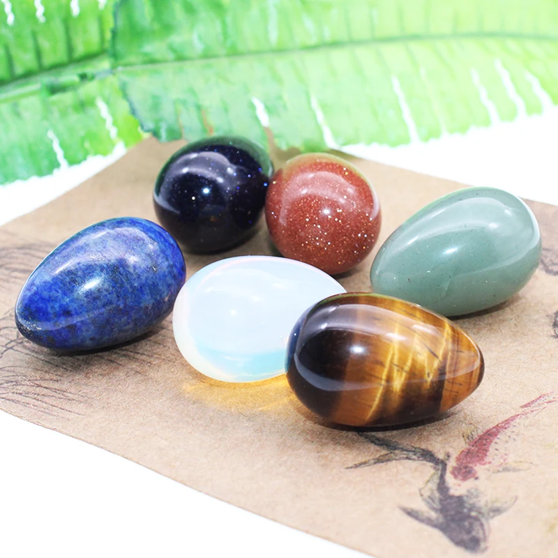 Natural Crystal Gemstone Mini Egg Polished Agate Stone Jewelry Lucky Stone Home Furnishings Healing Stone Collect Gifts