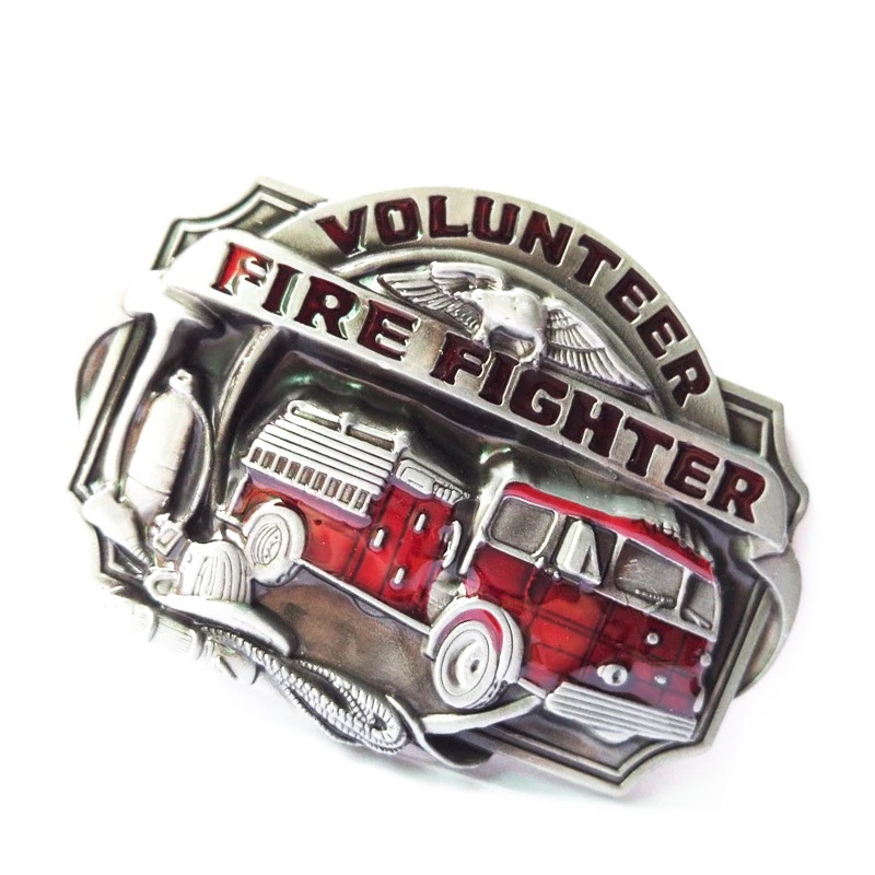 Cheapify Dropshipping Western Metal Firefighters Accessories Man Belt Buckle 40mm