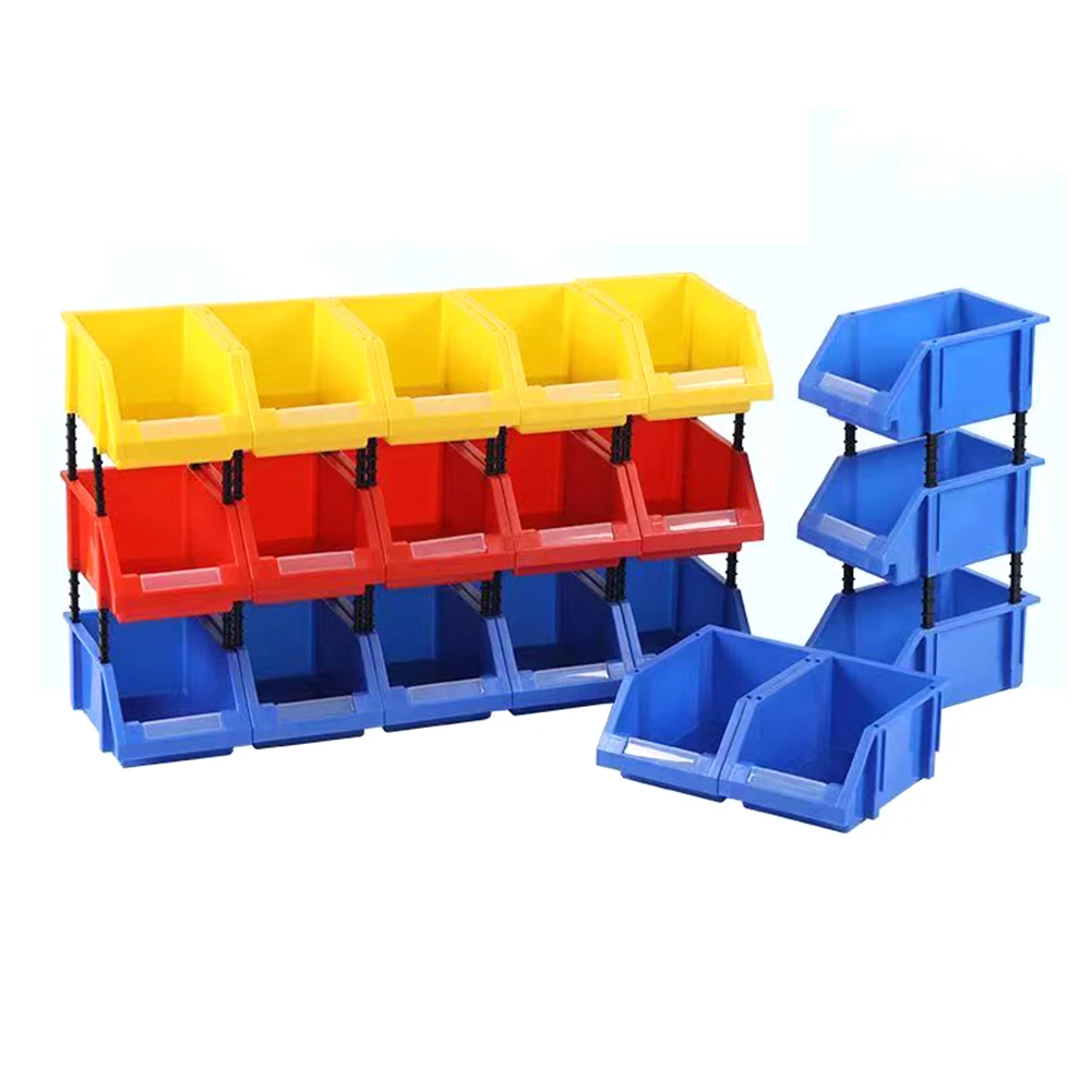 1pc 180x180x80MM Plastic Organizing Boxes Tool Storage Box Screw Parts Hardware Classification Case Workshop Goods Shelves