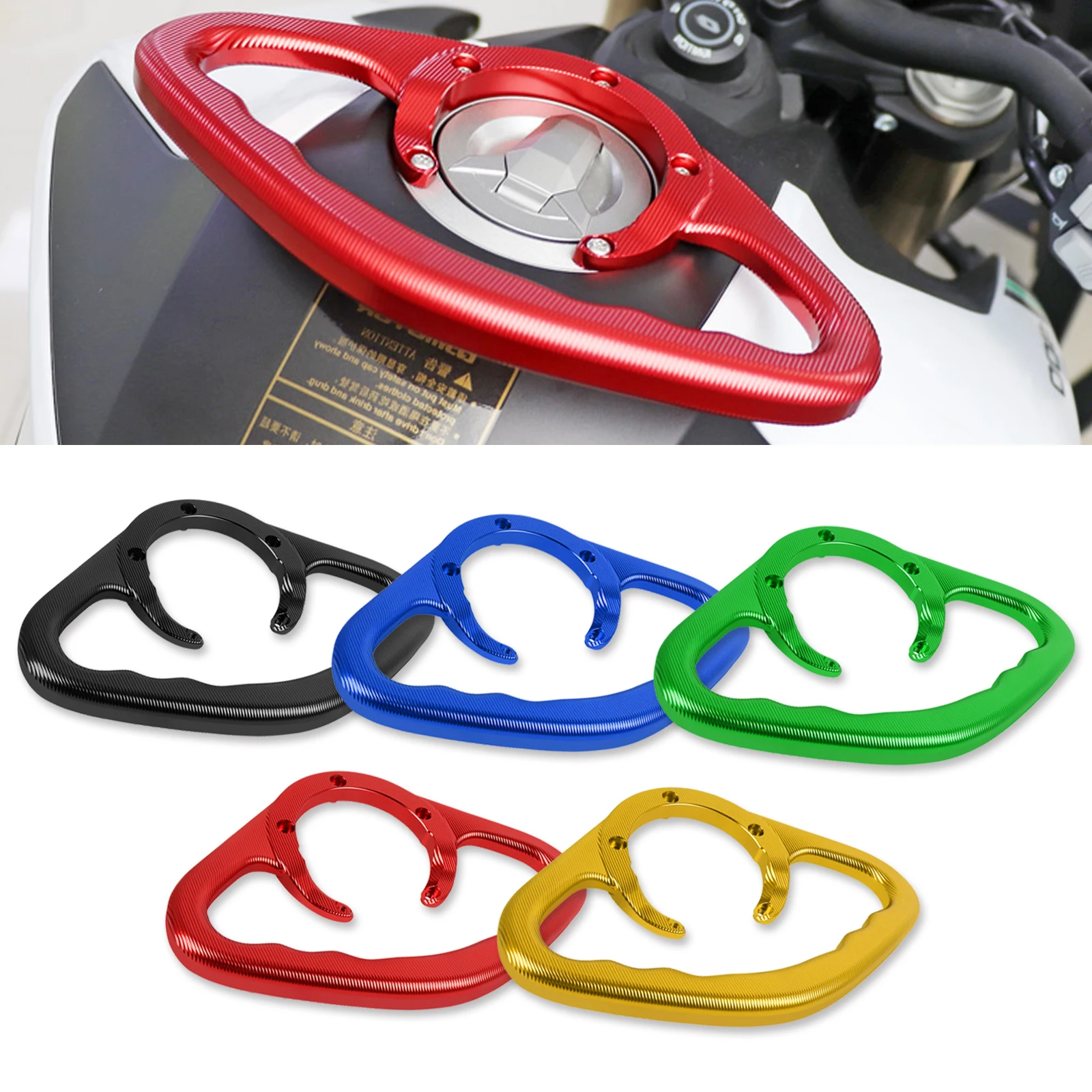 

Motorcycle Passenger Handle Gas Tank Bar Fuel Tank Armrest For Kawasaki Z750 Z800 ZR800 Z1000SX ZR1000F Z 750 800 Ninja 1000