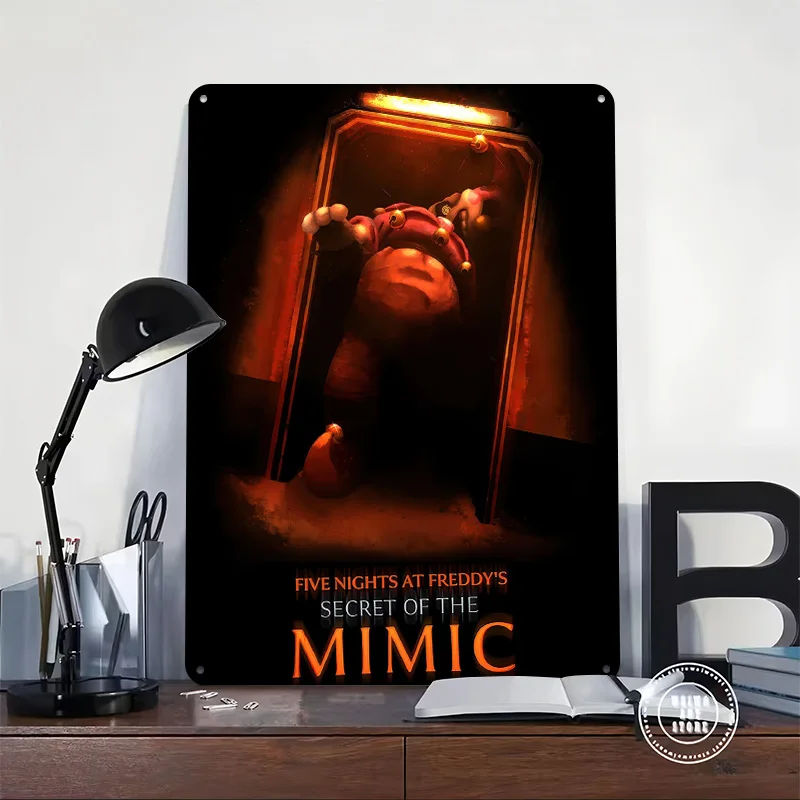 Five Nights At Freddy's Secret of the Mimic Metal Poster Perfect Gift for Fans Lovers Personalized Wall Art Metal Sign for Decor