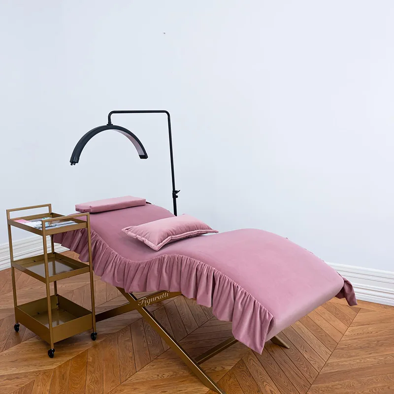 

Lash Bed with Bedspread Lying Down and Resting for Facial Massage Bedroom Rest Hair Salon