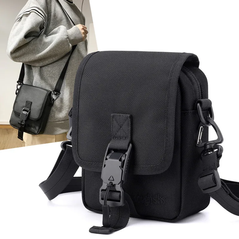 

Men Mini Shoulder Cross Body Bag Handbag Pouch Fashion Casual Waterproof Nylon Male Sling Messenger Purse Tote Top Handle Bag 가방