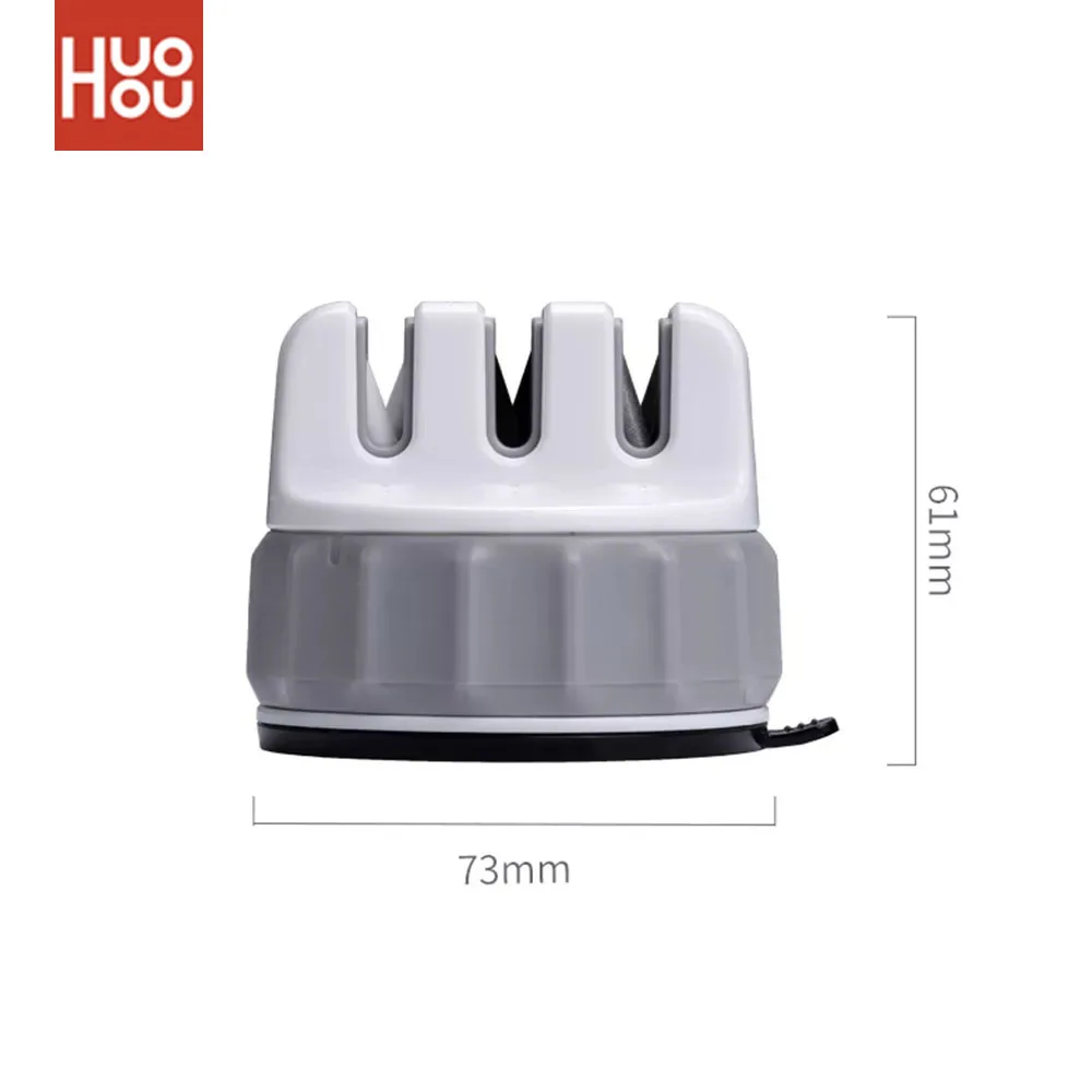 HUOHOU Mini Sharpener One-Hand Easy And Effortless Stable Small Shape Impact Resistance Strong Sucker Safe Worry-Free Sharp