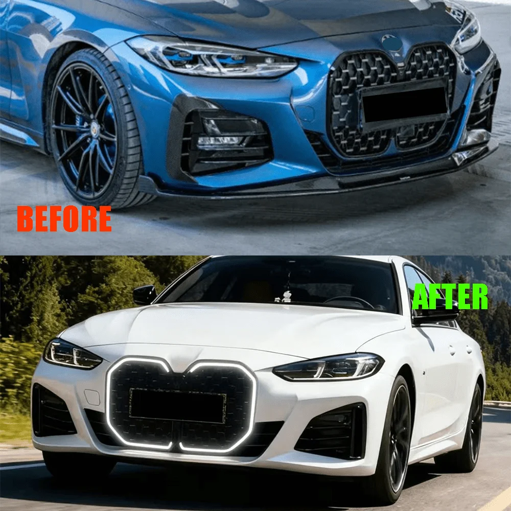 LED illuminated Diamond Grille For BMW 4 Series G22 420i 430i M440i LCI 2020 2025 2 Door Front Grille Car Styling Upgrade