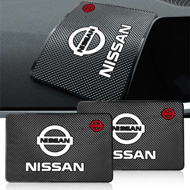 Car Ornament PVC Anti-Slip Mat Sticky Pad Dashboard Accessories For Nissan Qashqai J11 J10 X-trail T32 Juke Altima Sentra