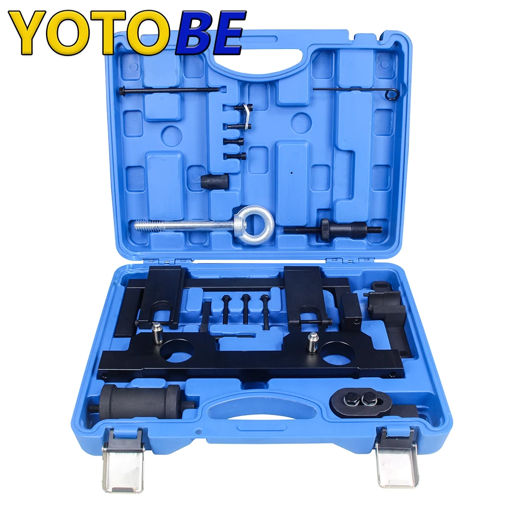 

17PCS Camshaft Alignment Timing Tool for BMW N20 N26 Engine with Flywheel Holder Tool Balance Shaft Tool Fuel Injector Remover