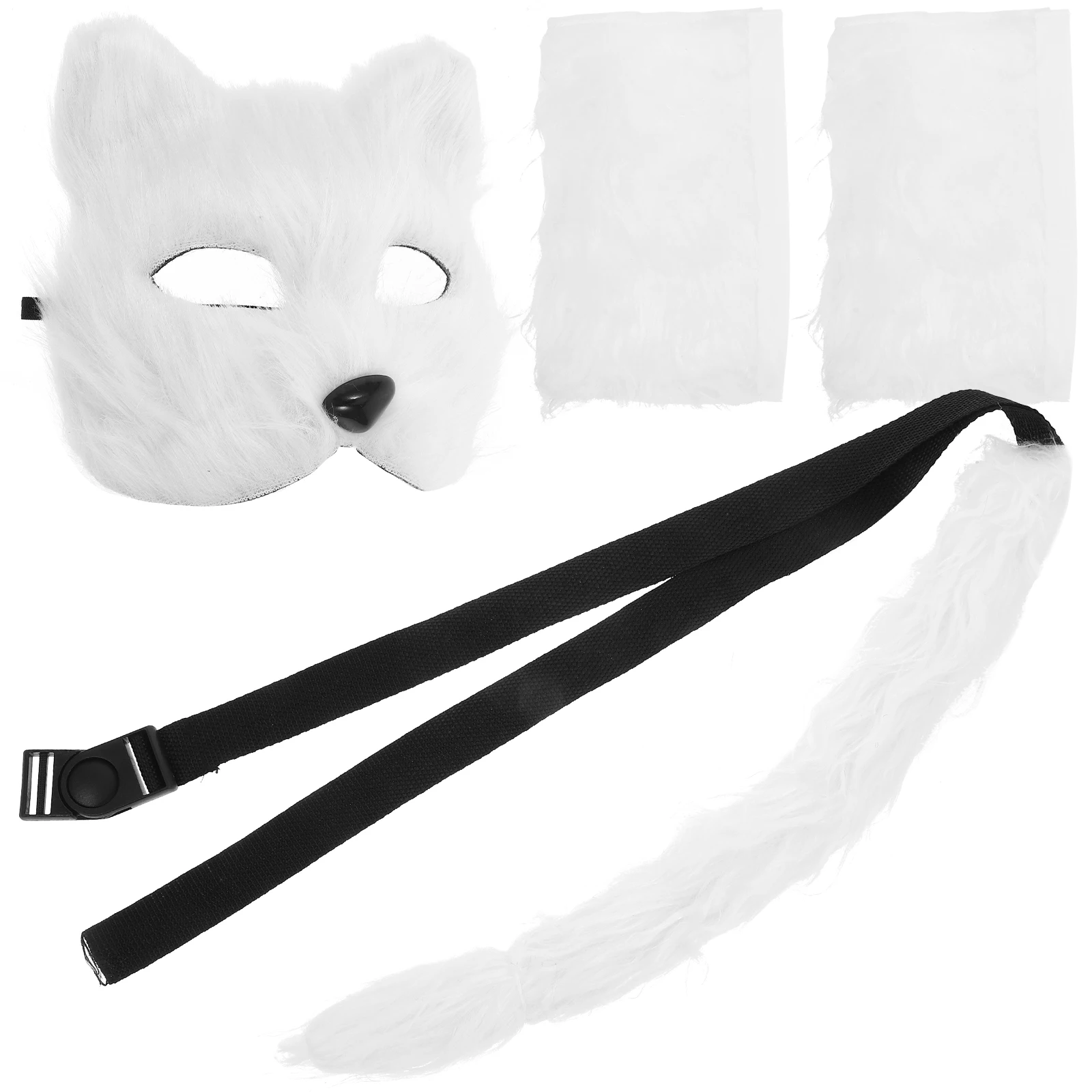

1 set Wolf Mask Set Cosplay Accessories Animal Performance Tail Gloves Costume Supplies Photos Props Role Play