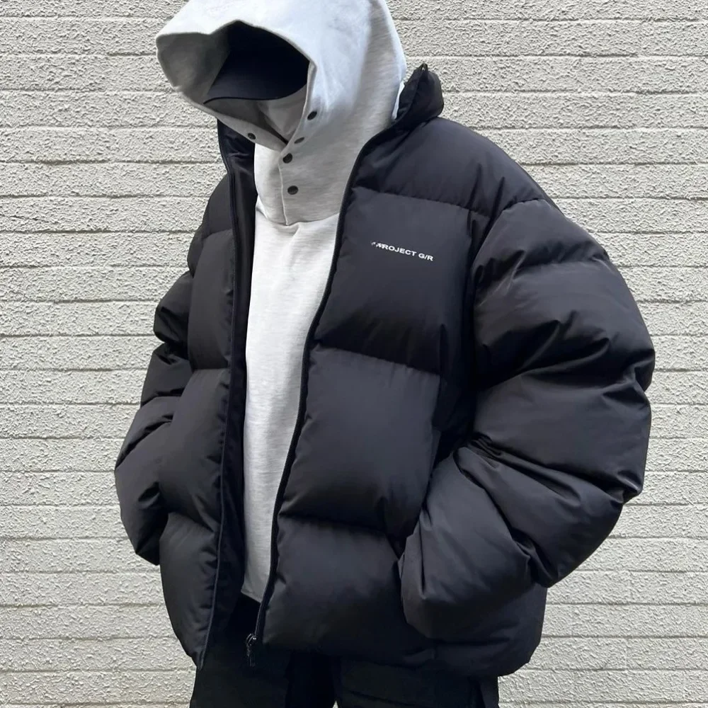 

NIGO Men's New Winter Bread Down Cotton Jacket Short Vintage Design High Street Hip-hop Tide Simple Casual Jacket #NGTOP11581