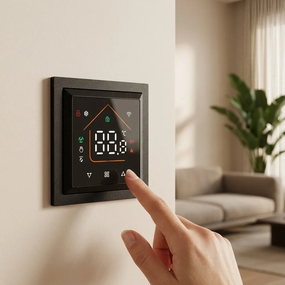 For ZigBee-enabled Digital Thermostat for Multi-Valve Heating Systems Controls Up to 50 Valves Range to 3 Easy Install