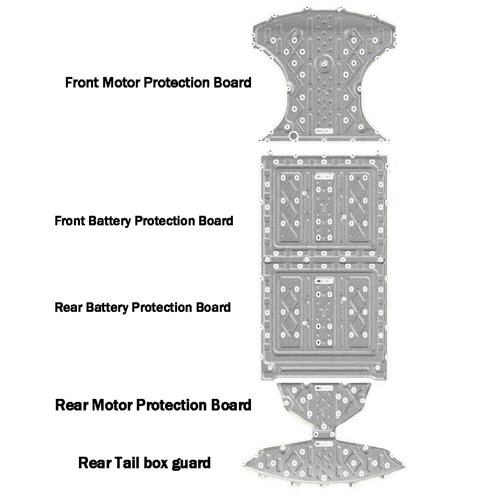 ل BYD ختم 6 GT 2025 505 كجم هيكل المحرك لوحة حماية البطارية لوحة واقية خزان الوقود لوحة واقية الهيكل الحرس