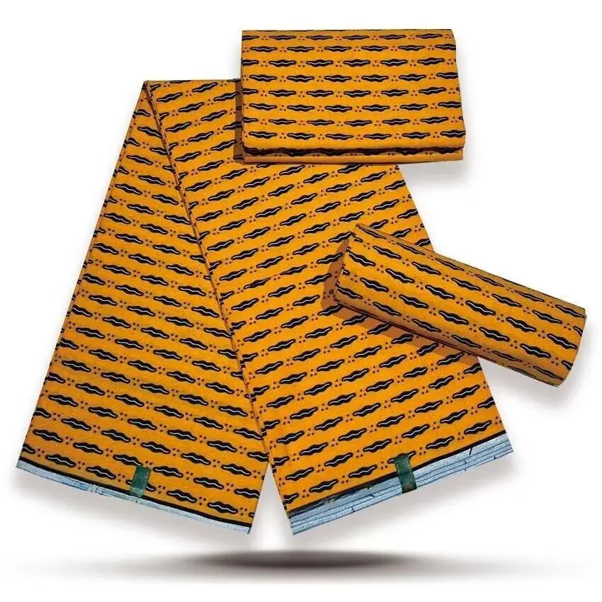 6 Yards  African Wax Fabric 100% Cotton Classic Best-selling Style Waxed Fabric LSWX-01