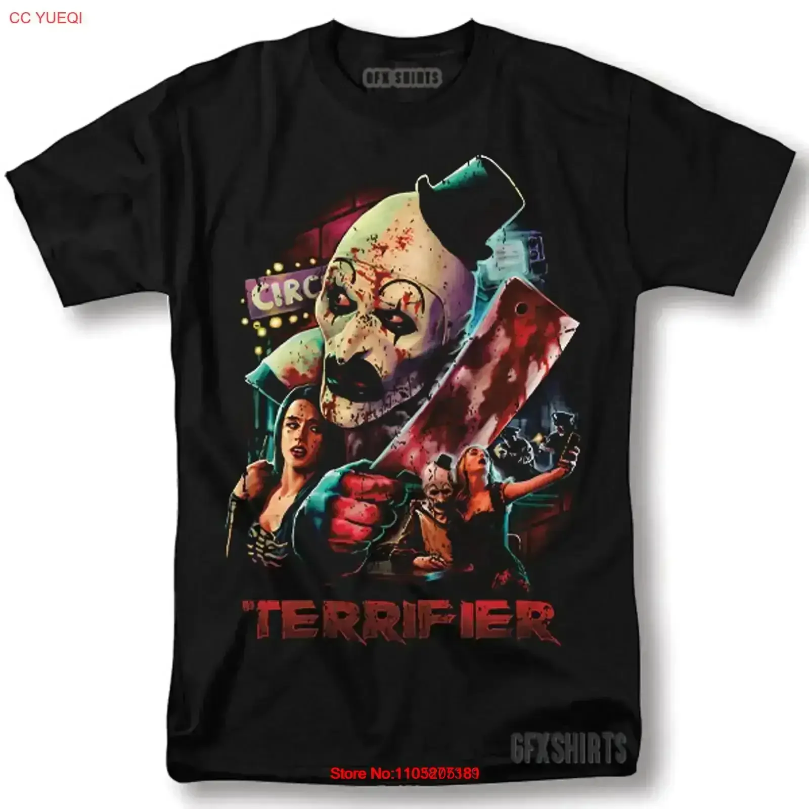 

Terrifier T Shirt Classic Horror Movie Vintage Design Washed Casual Comfortable designer clothes Slightly Stretched vintage