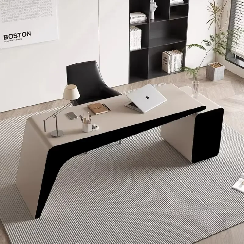 Designer Asthetic Office Desk Manager Boss Cabinet High Quality Office Desk Wood Long Unusual Drawers Escritorio Furniture