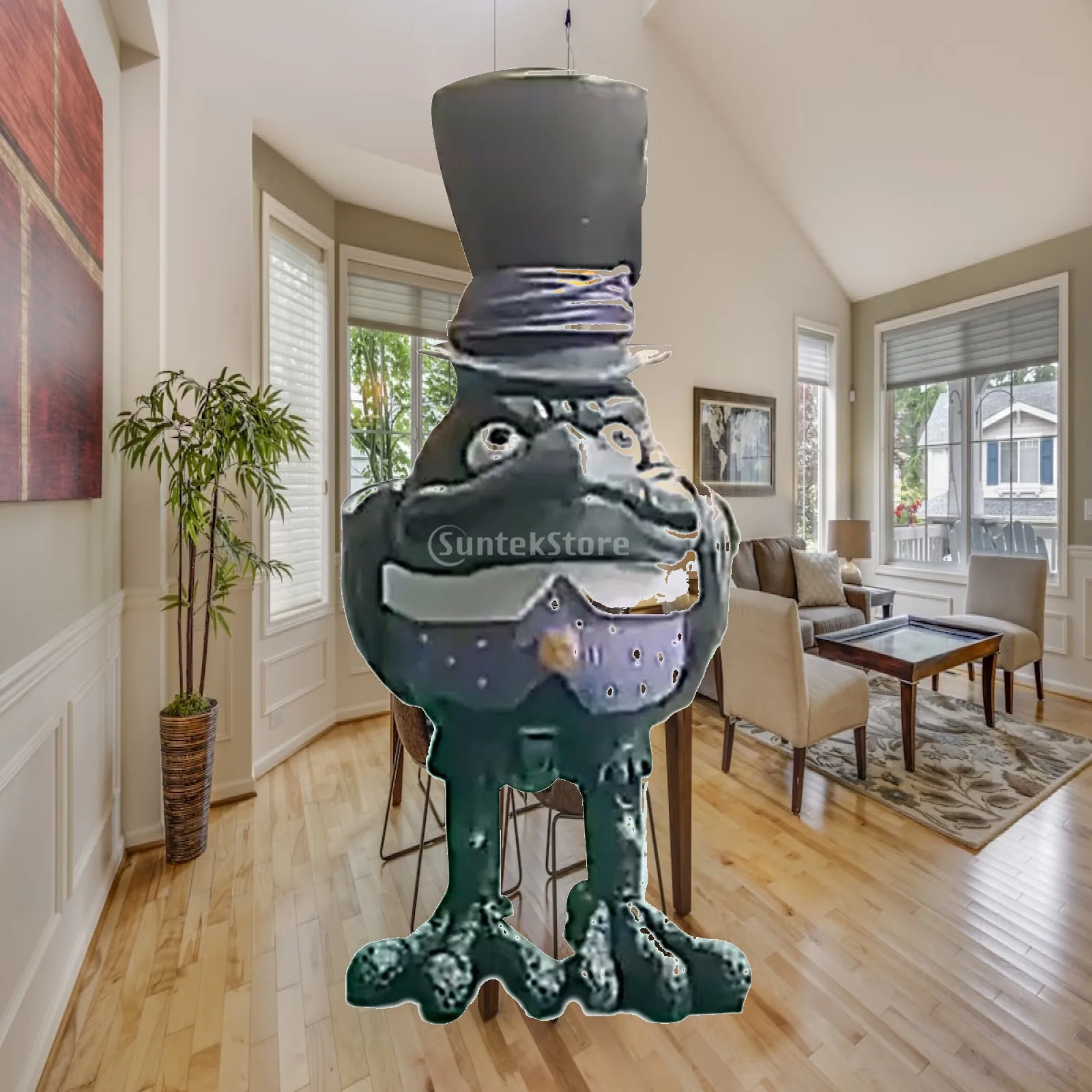 Halloween Cartoon Crow Statue Resin Ornament Craft for Courtyard Bar Party