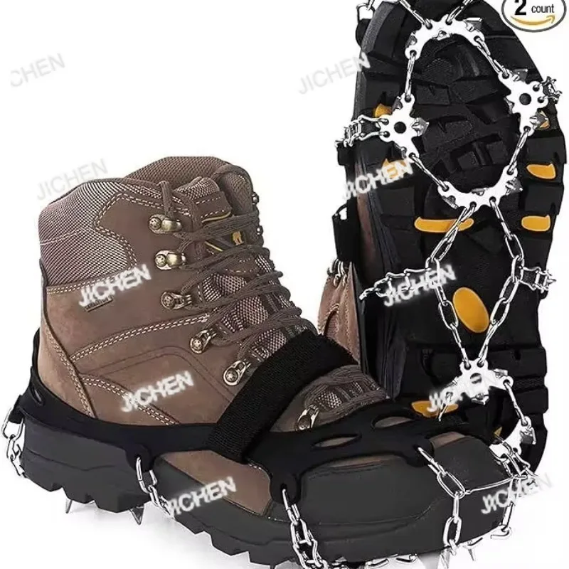 

TZY 18 зубов 19 зубьев 24 цепная модель кошки уличные нескользящие бахилы альпинизм скалолазание снег ледяной коготь