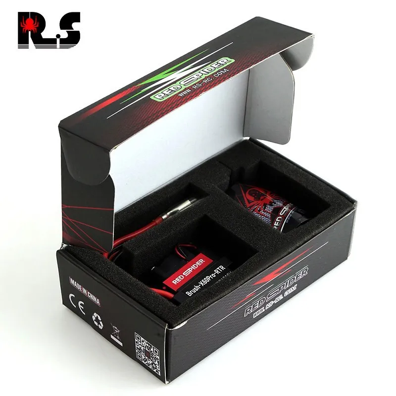 RS 540 23T Brushed Motor And 60A ESC Combination, Dual Mode BEC 2A/6V,  For 1/10 RC Monster Trucks, Off-Road Vehicles