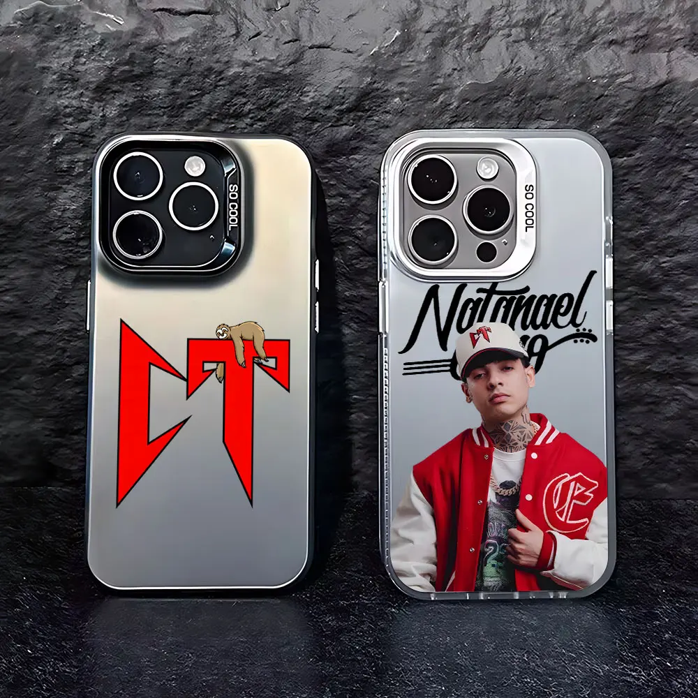 Raper Natanael Cano Logo Phone Case For iPhone 15 14 13 12 11 Pro Max X XR XSMAX 8 7 Plus Matte Shockproof Back Cover