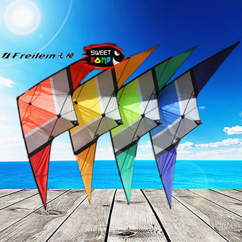250cm dual line stunt kite loudy large pull Freilein sweetbomb kite parachute kite acrobatics kite scare birds fun kite adults