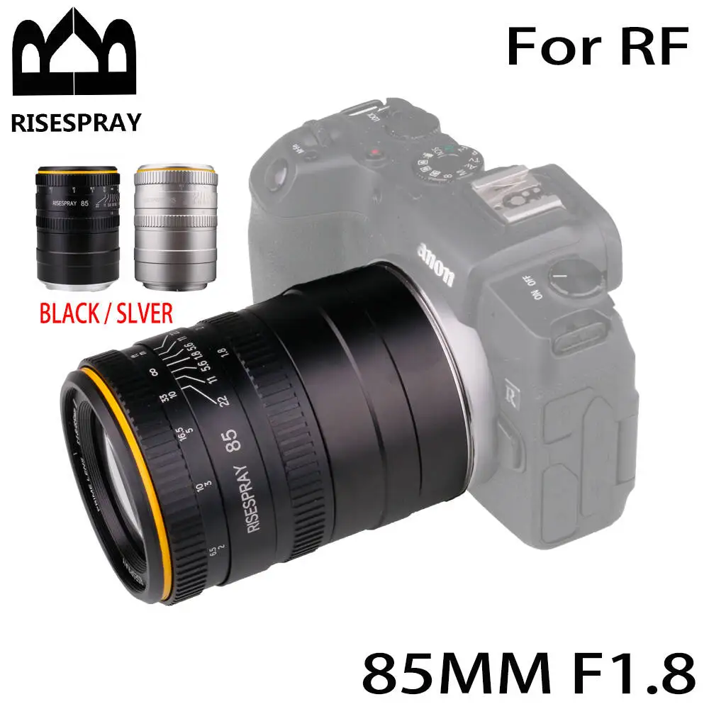 New Version 85mm F1.8 Medium Telephoto Camera Lens for Canon R8 R10 R50 R5 R5C R6 R Ra RP Mark II R7 R100 Canon RF Mount Camera