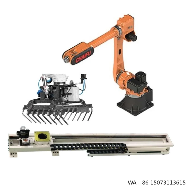 6-Axis Robot Arm from China with Gripper and Linear Guide Rail for Automated Material Handling