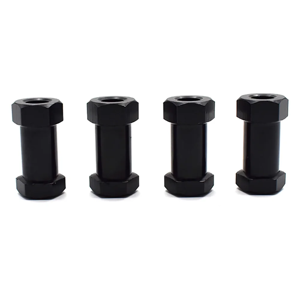 4pcs Aluminum RC Car 12mm Hex Wheel Hub Drive Adaptor 15/20/25mm Extension Combiner Coupler for 1/10 RC Crawler Axial SCX10 D90