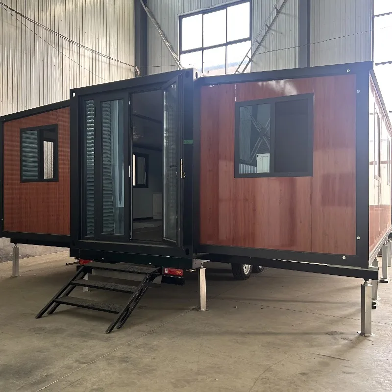 Custom Trailer Container Prefabricated Tiny House on Wheel Shipping Prefab Mobile Luxury Home Casa Contenedor