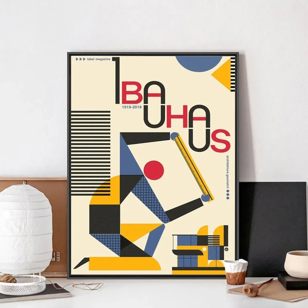 Bauhaus Words Quote  Poster No Framed Poster Kraft Club Bar Paper Vintage Poster Wall Room Art Painting Bedroom Study Stickers