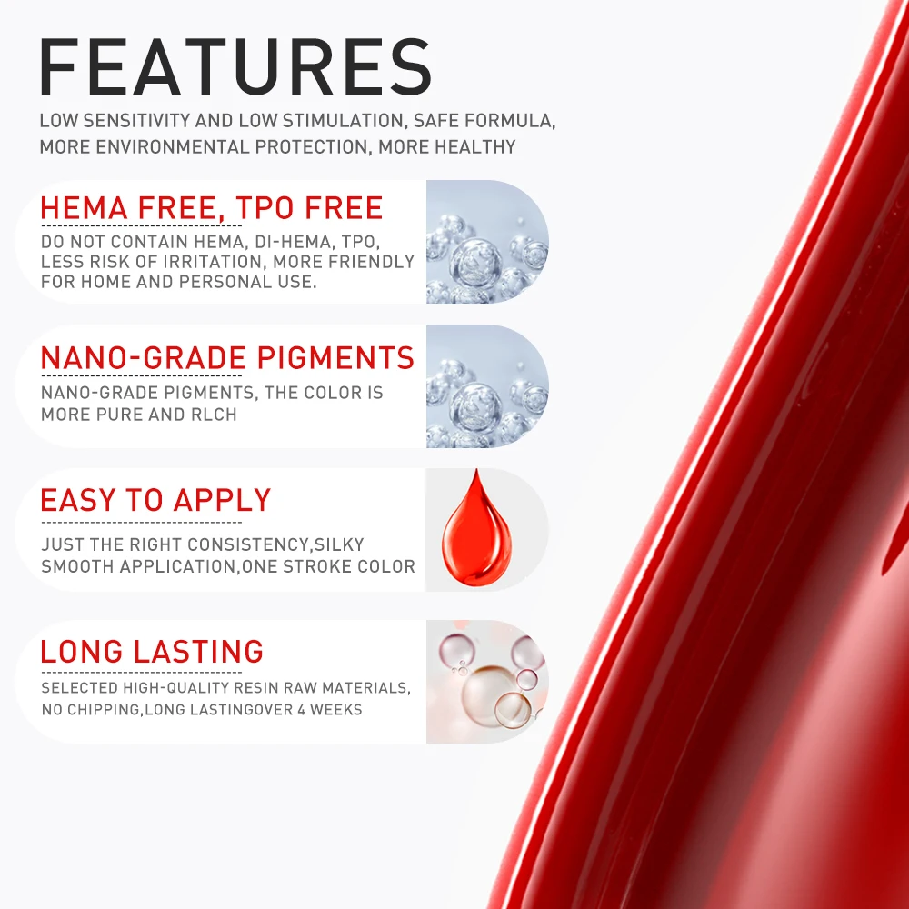 Beautlux HEMA Free Gel Nail Polish Soak Off UV LED Semi Permanent Gel Nails lacca Base Top Coat vernice 7ml