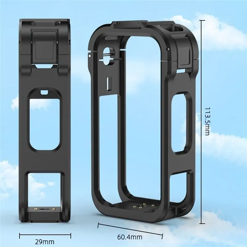 DTB7 Protective Frame Kit for X6 Camera, Cage Design with Charging Contacts, Extended Quick Release Mounting Frame, Durable