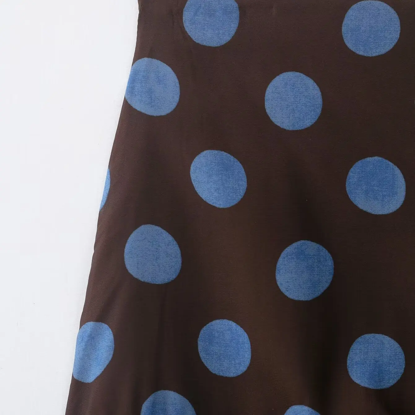 Fashionable Polka Dot Asymmetrical Skirt Spring New Arrival Women's Clothing Versatile Design Casual Polyester Fabric Midi Skirt