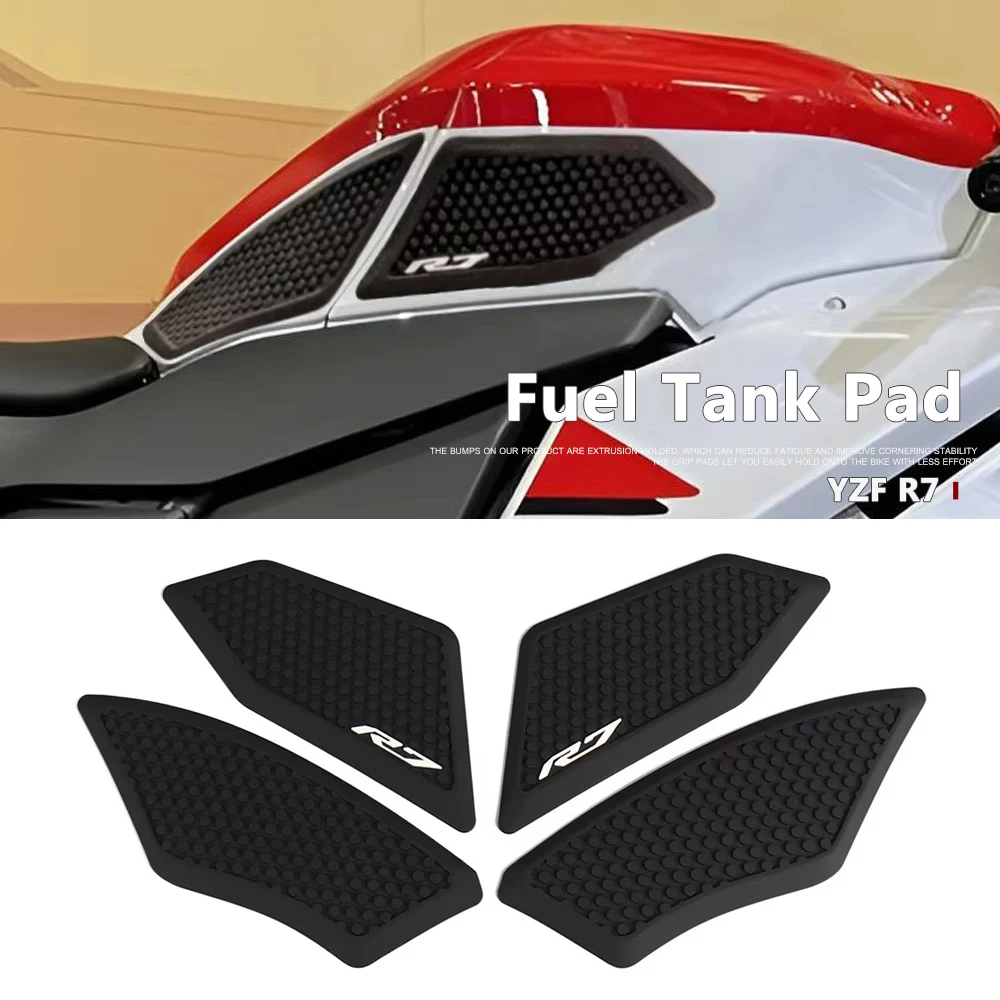 

2026 For Yamaha YZF R7 YZF-R7 YZFR7 R7 YZF Motorcycle Fuel Tank Pad Side Tank Pads Oil Gas Fuel Protector Cover Sticker Decal