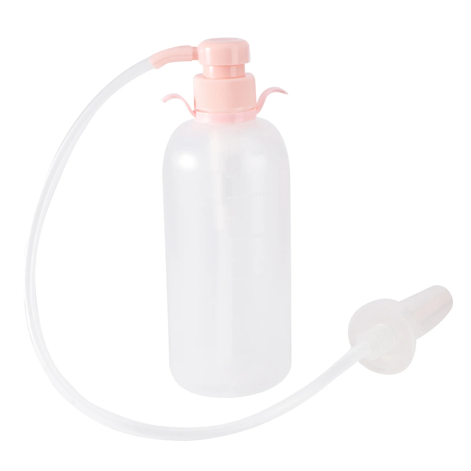 

Women Bidet Flusher 600Ml Genitals Care Tool Easy Install Safe Use Pink Flusher Portable Bidet Irrigator