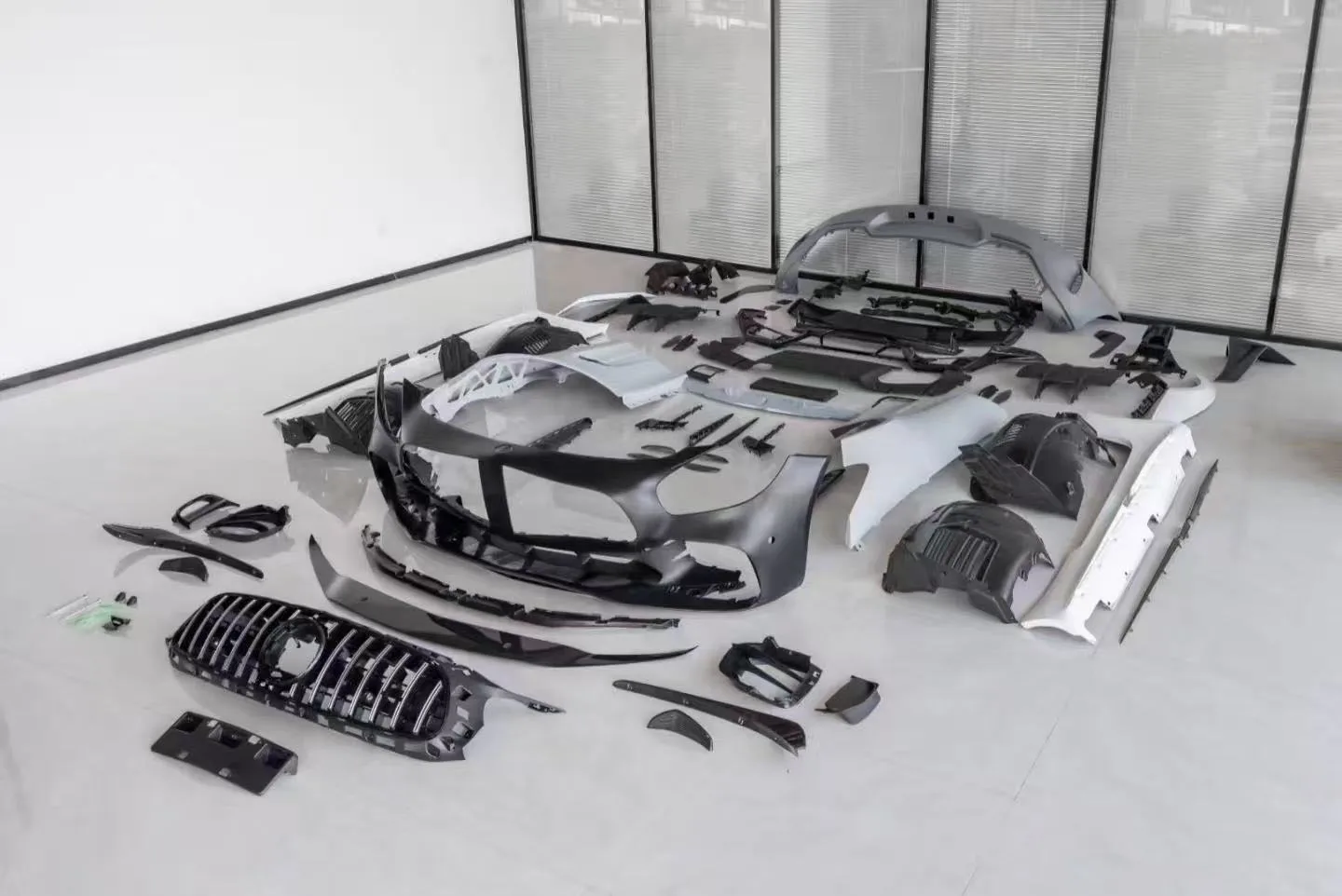 For GT GTC GTS 2015-2022 Car Bumpers Upgrade to Gtr Pro Wide Version Body Kit