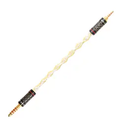 SYRNARN 7N OCC Gold Silver Hybrid 4.4 Pair 2.5 mm 2.5 to 4.4 Balanced Cable Fever Pair Recording for Audio Eadphone Amplifie