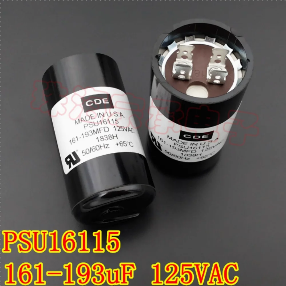 for Compressor 161-193uF 125VAC CDE PSU16115 starter capacitor