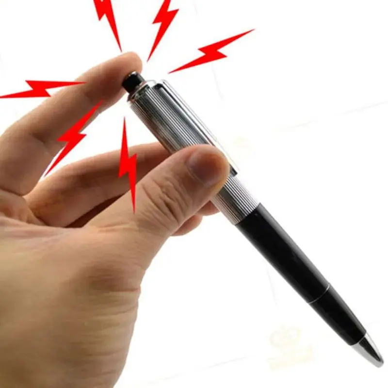 Bolígrafo de descarga eléctrica creativo, juguete divertido para trucos, Gadget divertido, bolígrafos para firmar la escuela, juguete de los pocos de abril, el mejor regalo GOT, 1 Uds. ﻿