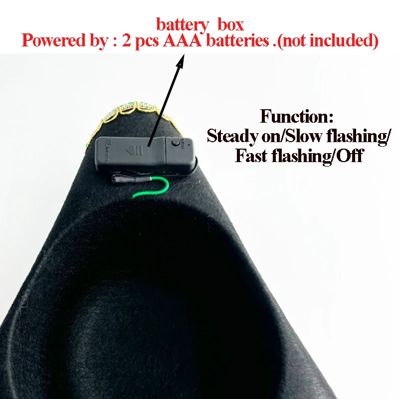 LED Light-Up Pirate Hat & Party Mask – detail image 8