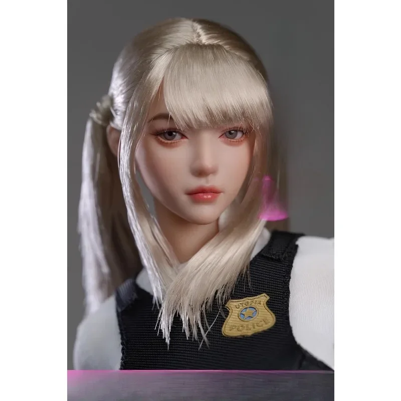 Prévente I8-C010 1/6 mignon lapin femme de police tête sculpter modèle uniforme de Police jupe pour figurines d'action de 12 pouces accessoires de corps