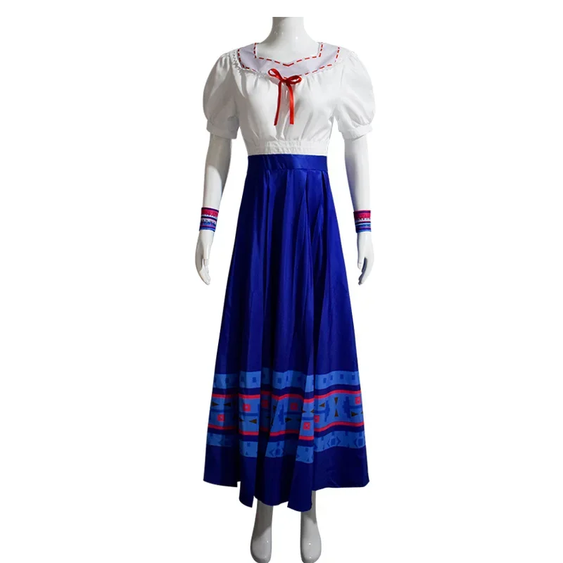 Adult Luisa Madrigal Cosplay Costume Dress Outfits for Halloween Woman Carnival Suit